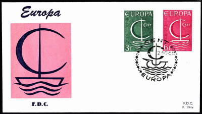 Belgia FDC 1966 Mi 1446-1447 Europa (C.E.P.T.) [194a-GENT]
